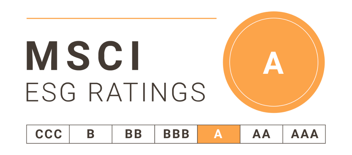 MSCI ESG A Rating logo